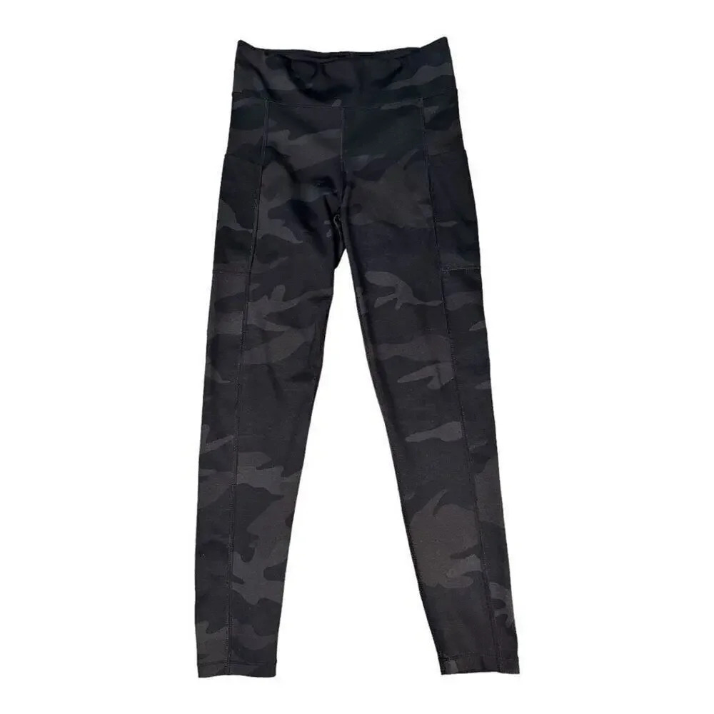 Aeropostale Women’s Medium Gray Camo Athletic Leggings